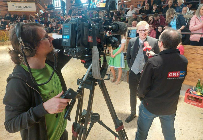 ORF Niederösterreich Kamera Kameramann Landesstudio aktueller Dienst ENG PK NÖ camera